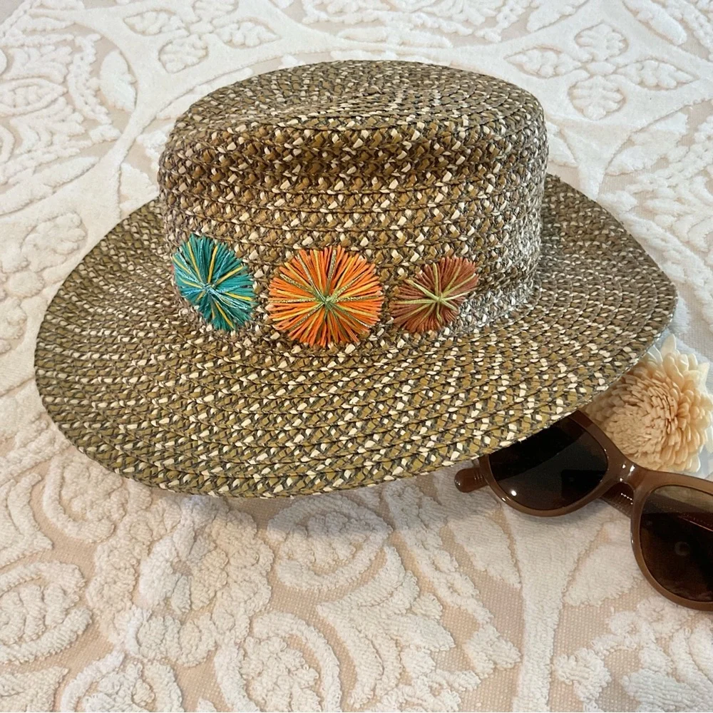 Eric Javits Colorful Packable/SPF 50 Hat, EUC - Picture 4 of 8